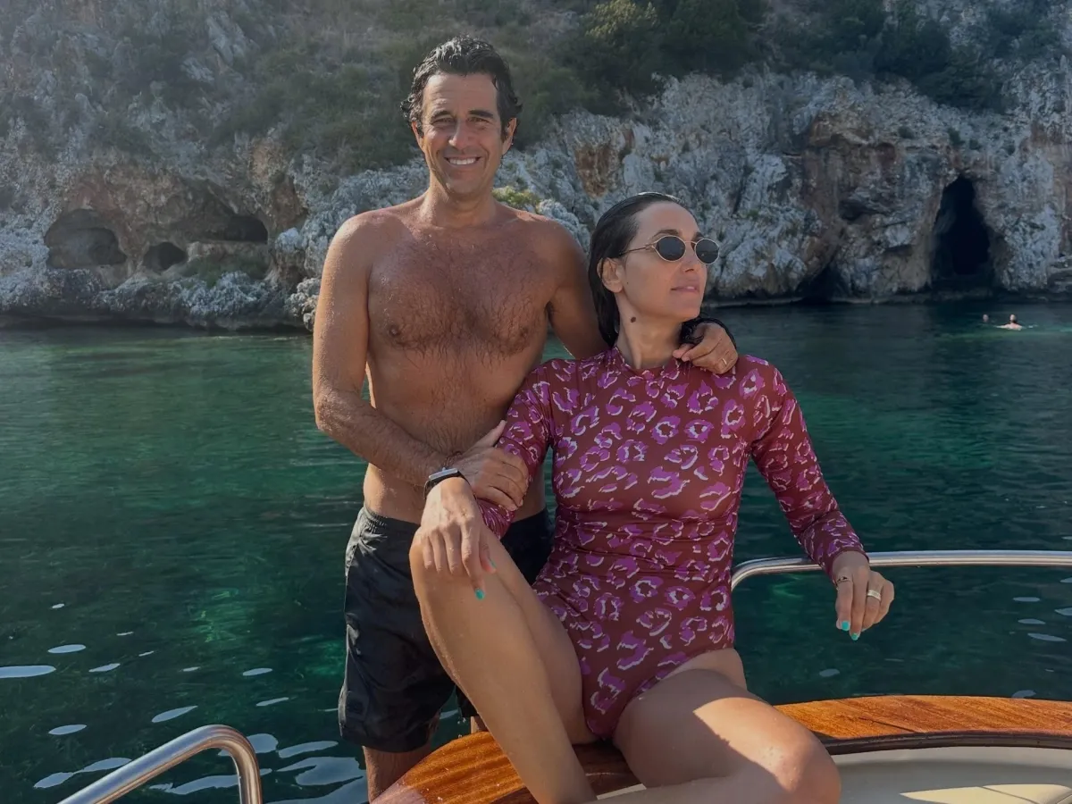 Caterina Balivo e Guido Maria Brera in Relax a Marina di Camerota