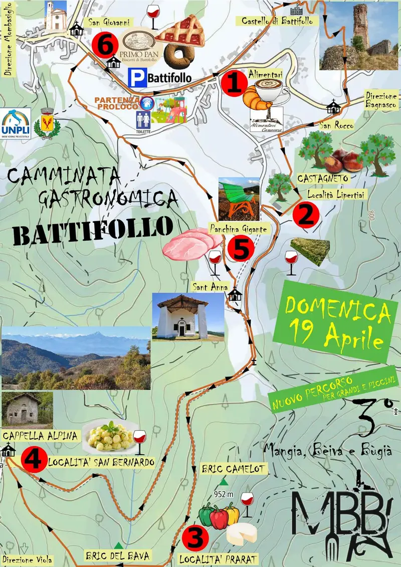 Camminata Gastronomica a Battifollo