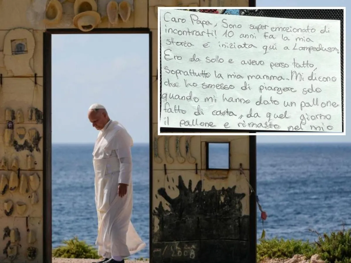 Lampedusa: Bambino Migrante Regala Palla al Papa, Racconta la Sua Storia