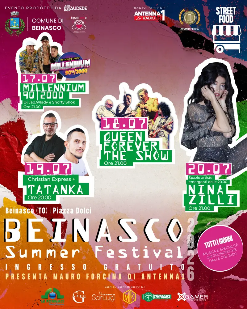Beinasco Summer Festival 2026: Evento Estivo in Piazza Dolci