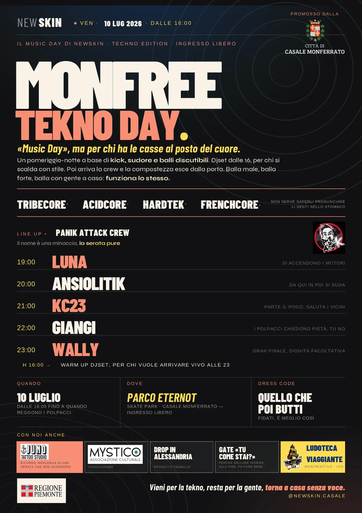 Tekno Day a Casale Monferrato: Musica Elettronica e Iniziative per i Giovani