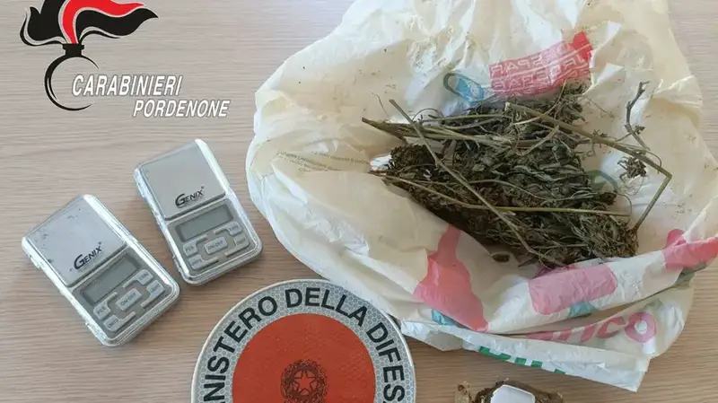 Arrestato a Cordovado per detenzione di sostanze stupefacenti