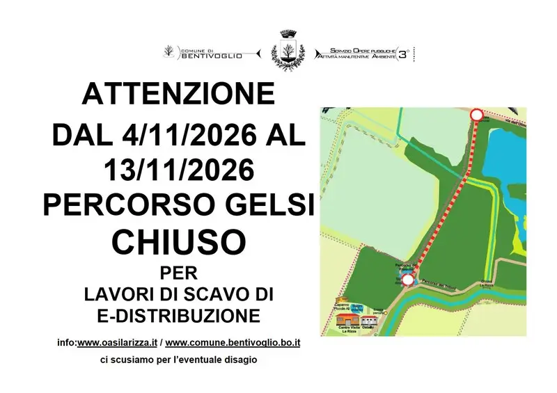 Chiusura Temporanea del Percorso di Visita a Bentivoglio per Lavori Elettrici